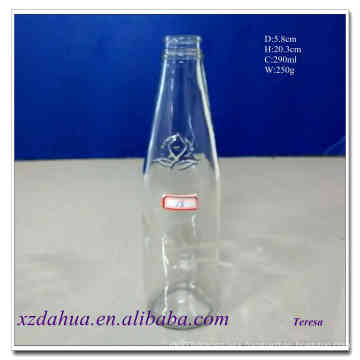 300ml Empty Glass Beverage Juice Bottle